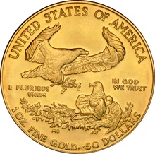 50 Dollars Or Eagle Américain 1 Once 1990