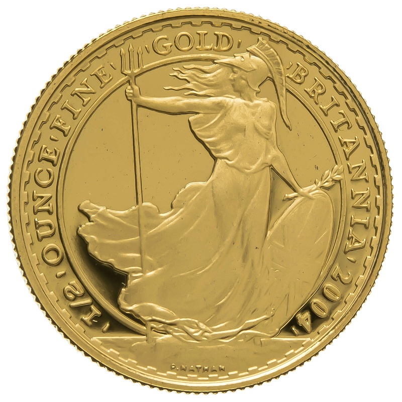 2004 Half Ounce Proof Britannia Gold Coin