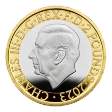Pièce 2 Livres Argent Edward Jenner 2023 BE Piéfort en Boîte