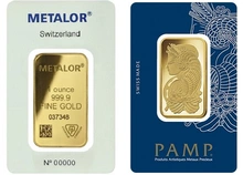 Lingot d'Or 1 Once Notre Choix Neuf
