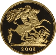 Demi Souverain Or 2008 (Finition Particulière)