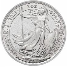 Pièce Britannia Argent 1 Once TVA Gratuit Pour Le Stockage