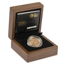 Ecrin de Collection Pièce de 1 Livre Or 2013 Collection Florale Angleterre