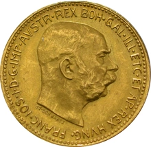 Pièce 20 Couronnes Or Autrichien