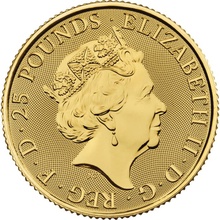 Pièce Royal Mint L’Étalon-Or de 1/4 Once 25 £ 2019