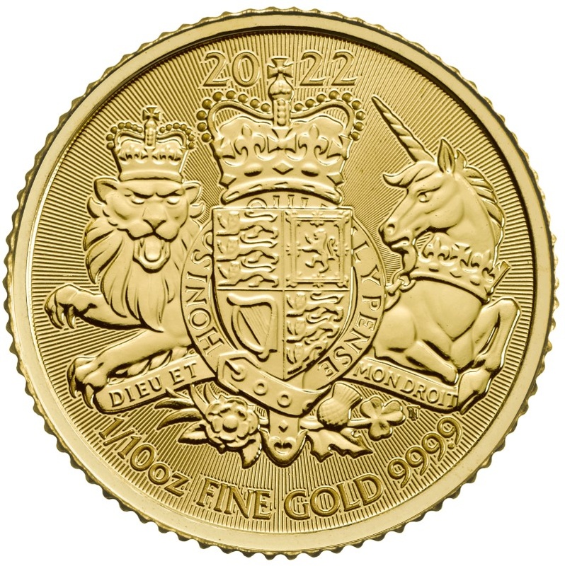 2022 Tenth Ounce Royal Arms Gold Coin