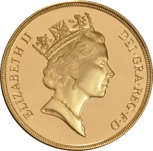 Pièce Double Souverain Or 1992 en Boîte