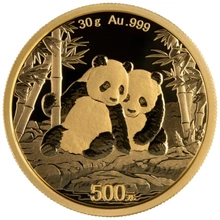 Pièce Panda Or 30g 2026
