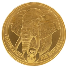 Pièce Éléphant Or 1 Once Série Big Five 2024