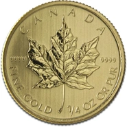 Pièce Maple Leaf Or 1/4 Once