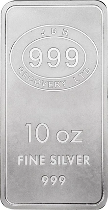 Lingot d'Argent 10 Onces JBR