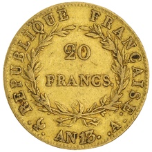 20 Francs Or Napoléon I Tète Nue An13 A