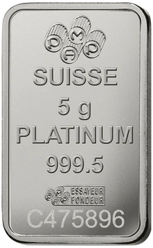 Lingot de Platine 5g Pamp