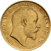 Pièce Demi Souverain Or 1907