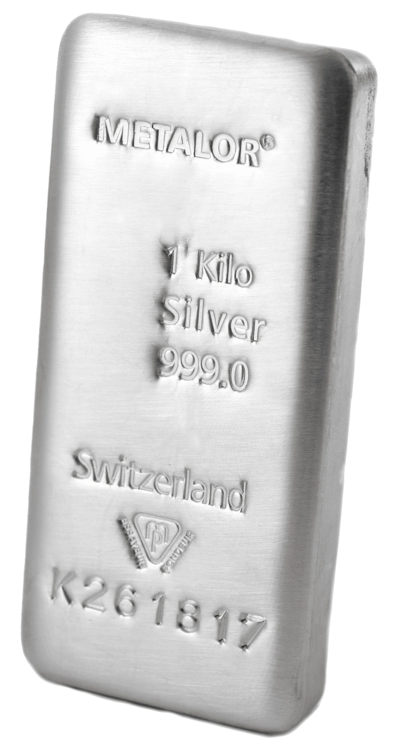 Lingot d'Argent 1Kg Metalor