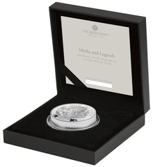 Pièce Royal Mint Mythes et Légendes Argent 2 Onces 2023 Morgan Le Fay en Boîte