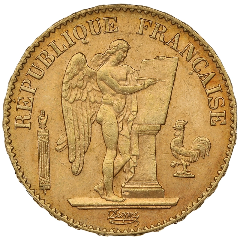 Pièce 20 Francs Or 1896 Génie A