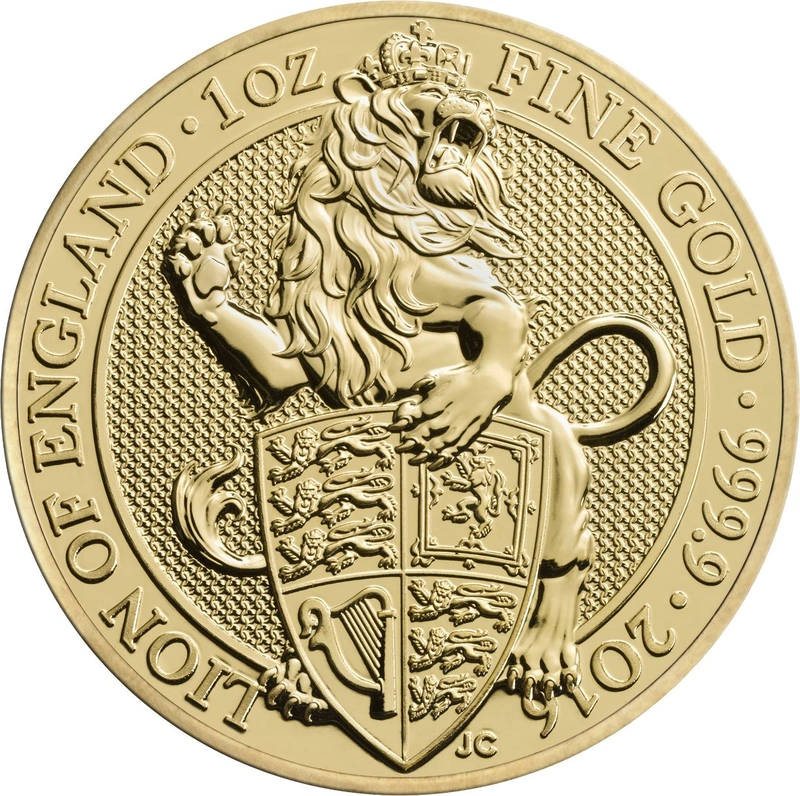 Pièce Queen's Beasts Or 1 Once 2016 Lion