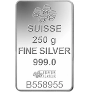 Lingot d'Argent 250g Pamp
