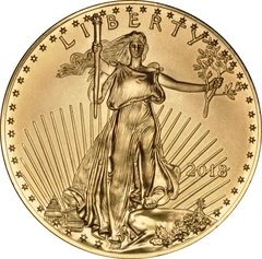 Pièce 50 Dollars Or American Eagle 1 Once 2018