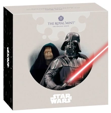 Pièce 50 Pence Or 2023 Star Wars Dark Vador et l'Empereur Palpatine BE en Boîte