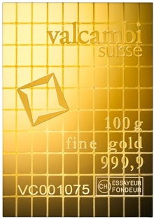 Lingot d'Or Combibar 100 x 1g Valcambi