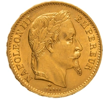Pièce 20 Francs Or 1869 Napoléon III A