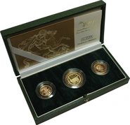 3 Pièces Souverains Or 2004 BE en Boîte