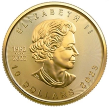 Pièce Maple Leaf Or 1/4 Once 2023