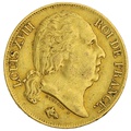 20 Francs en or - Louis XVIII Tête Nue 1817 Q