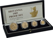 Ecrin de Collection de 4 Britannia Or 1989