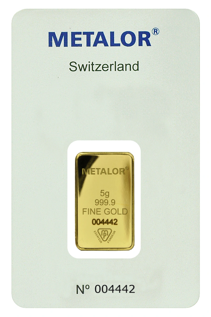 Lingot d'Or 5g Metalor