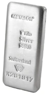 Lingot d'Argent 1Kg Metalor