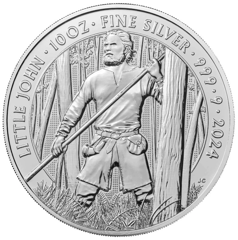Pièce Mythes et Légendes Argent 10 Onces 2024 Petit Jean