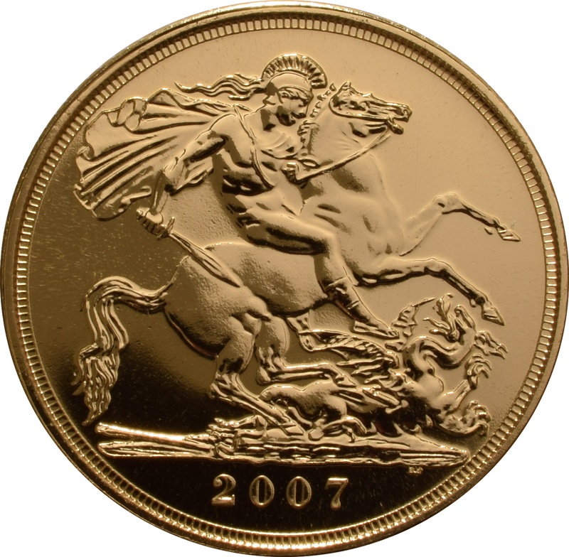 2007 Gold Sovereign - Elizabeth II Fourth Head
