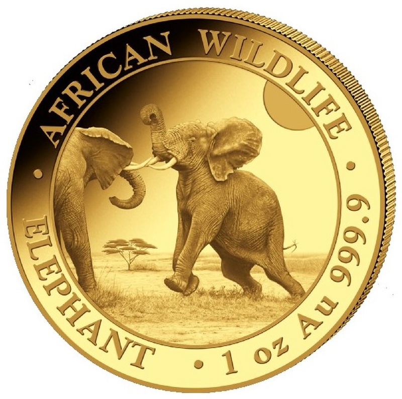 Éléphant de Somalie Or 1 Once 2024