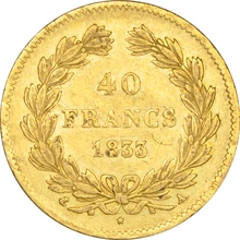 Pièce 40 Francs Or Louis-Philippe 1831 à 1839