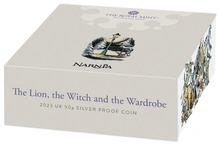 Coffret pièce argent Belle épreuve Le lion, la sorcière blance et l'armoire magique 2023