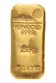 Lingot d'or de 250 grammes - Umicore