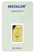 Lingot d'or de 10 grammes - Metalor