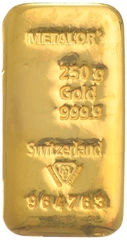 Lingot d'Or 250g Metalor