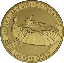 Pièce d'or Oiseau de paradis australien 2018 de 1 once