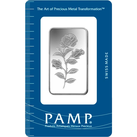 Lingot d'Argent 1 Once Pamp Rosa