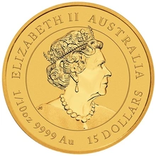 Pièce Perth Mint Lunar Or 1/10 Once 2023 Année du Lapin
