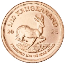 Pièce Krugerrand Or 1/10 Once 2025