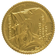 Pièce Britannia Or 1/10 Once 2003 BE