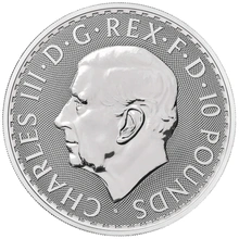 Pièce Britannia Argent 10 Onces 2024