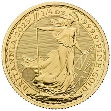 Pièce Britannia Or 1/4 Once 2025