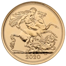 Elizabeth II Cinquième tête souveraine en or dans un coffret cadeau