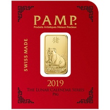 Lingots d'or de 1 gramme Cochon - PAMP 8 x 1g
